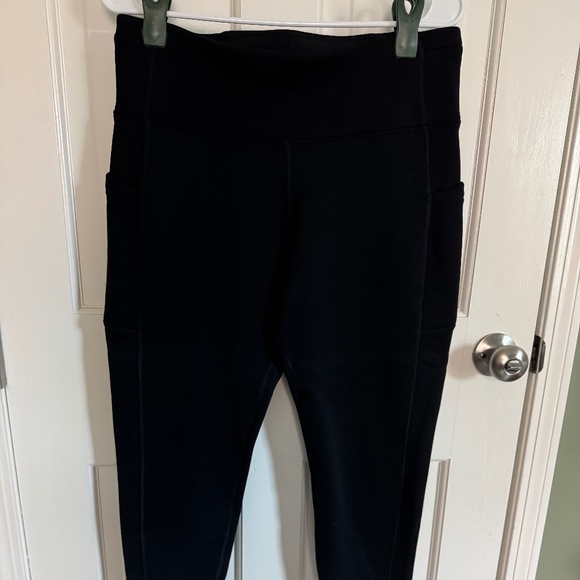 Athleta Altitude Stash fleece-lined tights leggings, LP, large petite - Picture 1 of 6